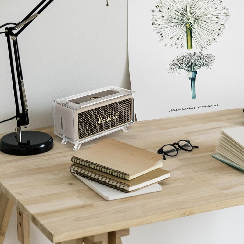 TXesign Acrylic Desktop Stand Holder Compatible with Marshall Emberton/Emberton II/Emberton III Portable Speaker, Table Holder Display Shelf Speaker Desktop Stand Shelf (Transparent) - Image 5